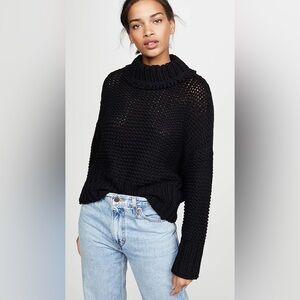 Free People My Only Sunshine Chunky Mock Neck Sweater | Size S